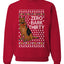 Zero Bark Thirty Funny Dog Xmas Ugly Christmas Unisex Crewneck Graphic Sweatshirt