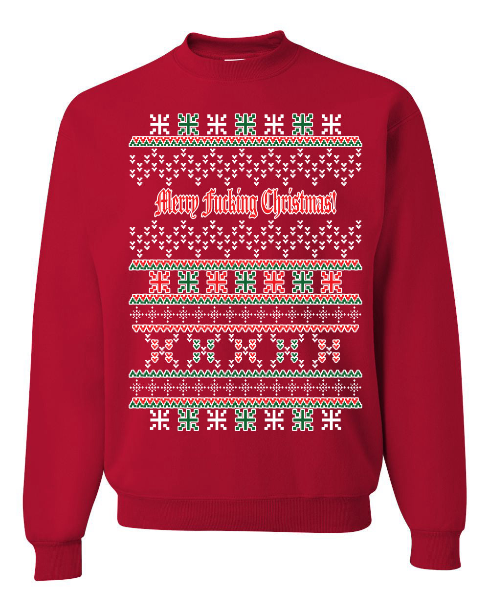 Merry Fucking Christmas Unisex Crewneck Graphic Sweatshirt