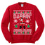Dabbing Through The Snow Santa Christmas Unisex Crewneck Graphic Sweatshirt