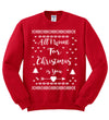 All I Want for Christmas is You Christmas Unisex Crewneck Graphic Sweatshirt