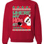 Santa Where My Hos At? Christmas Unisex Crewneck Graphic Sweatshirt