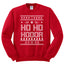 Ho Ho Hodor GoT White Winter Christmas Unisex Crewneck Graphic Sweatshirt