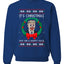 Funny Donald Trump Clown Joker Put On a Happy Face Xmas Wreath Christmas Unisex Crewneck Graphic Sweatshirt