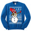 Dabbing Snowman  Christmas Unisex Crewneck Graphic Sweatshirt