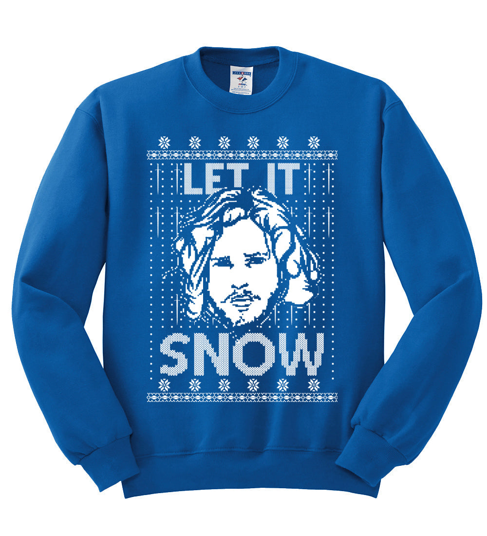 Let It Snow Jon Snow Digital Christmas Unisex Crewneck Graphic Sweatshirt