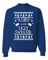 A Girl Has No Ugly Sweater Christmas Unisex Crewneck Graphic Sweatshirt