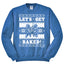 Let's Get Baked Holiday Ginger Bread Design Christmas Unisex Crewneck Graphic Sweatshirt