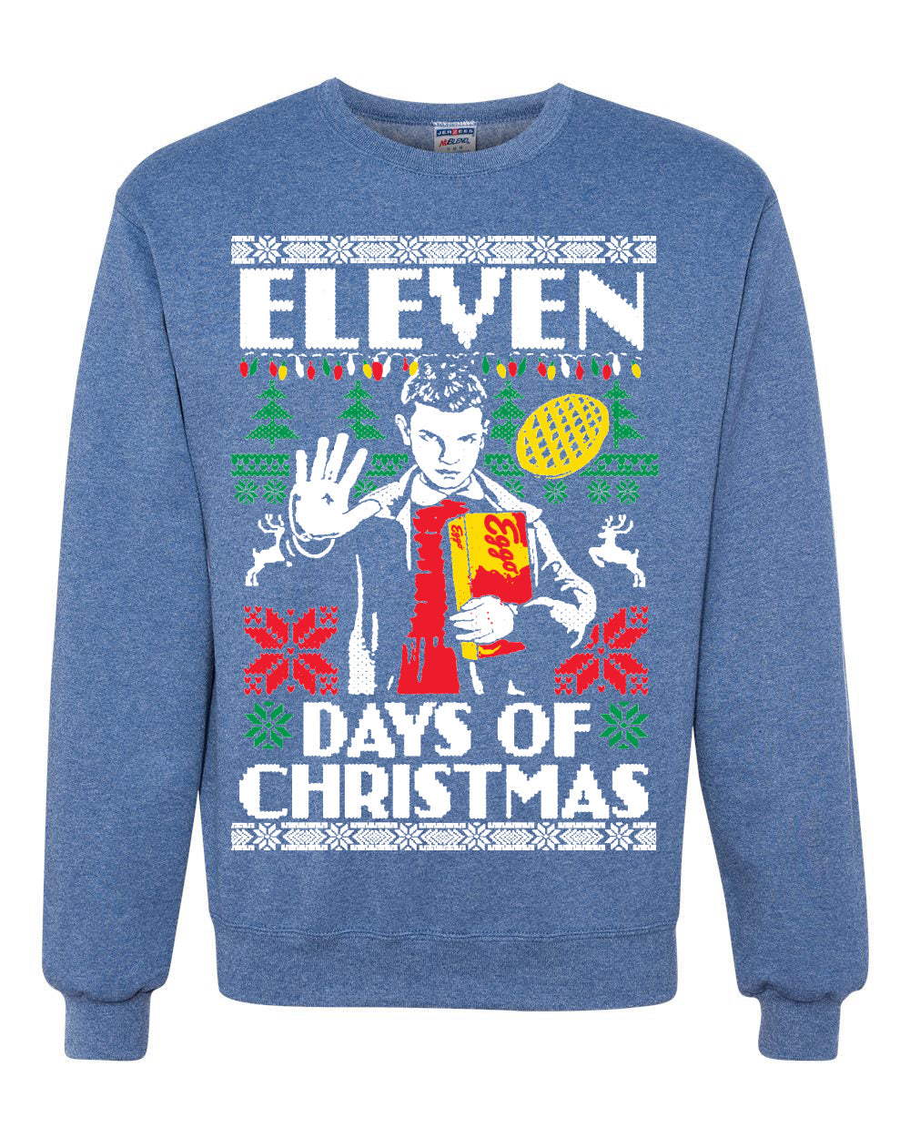 Eleven Days of Christmas Christmas Unisex Crewneck Graphic Sweatshirt