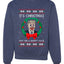 Funny Donald Trump Clown Joker Put On a Happy Face Xmas Wreath Christmas Unisex Crewneck Graphic Sweatshirt