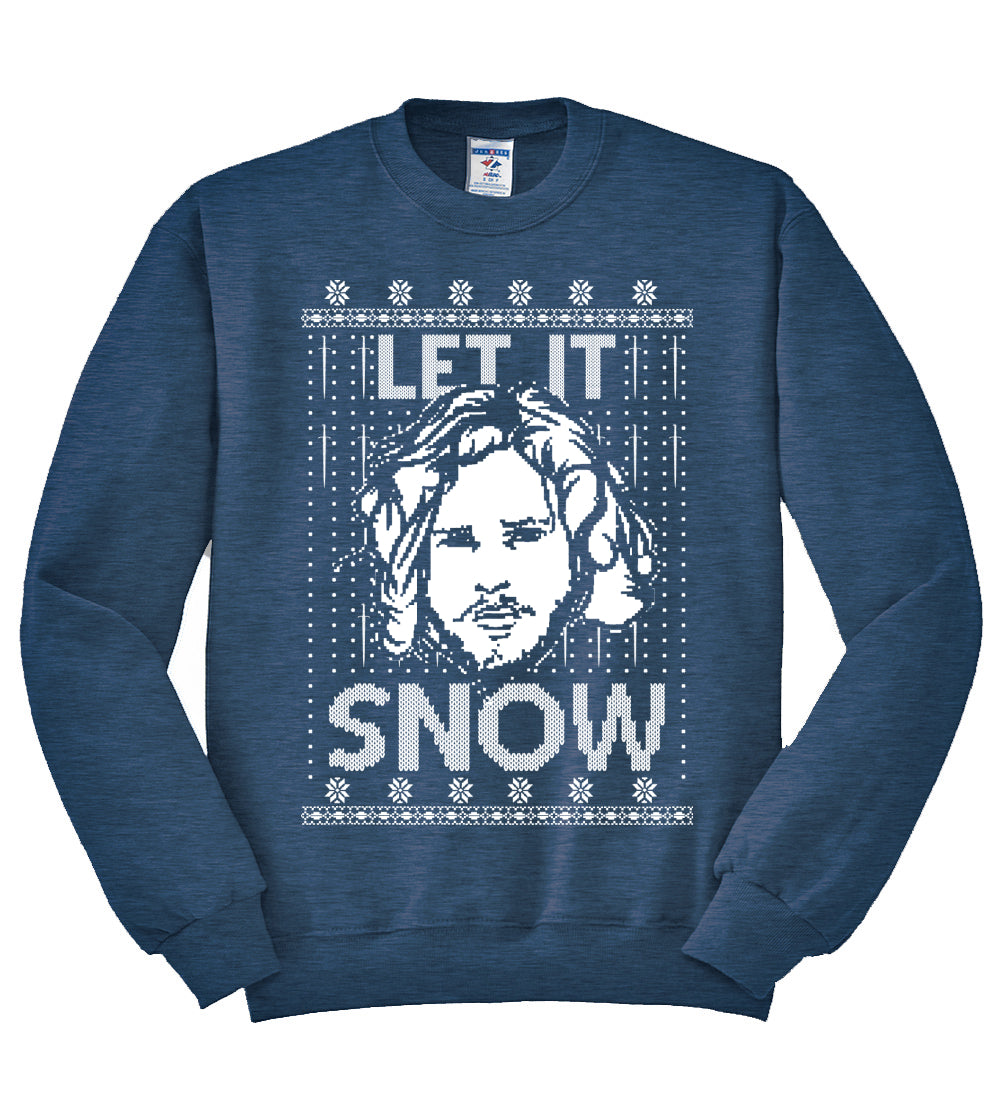 Let It Snow Jon Snow Digital Christmas Unisex Crewneck Graphic Sweatshirt