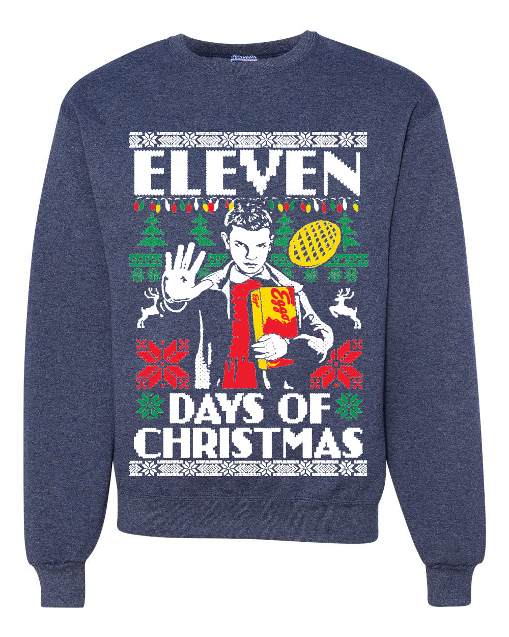 Eleven Days of Christmas Christmas Unisex Crewneck Graphic Sweatshirt