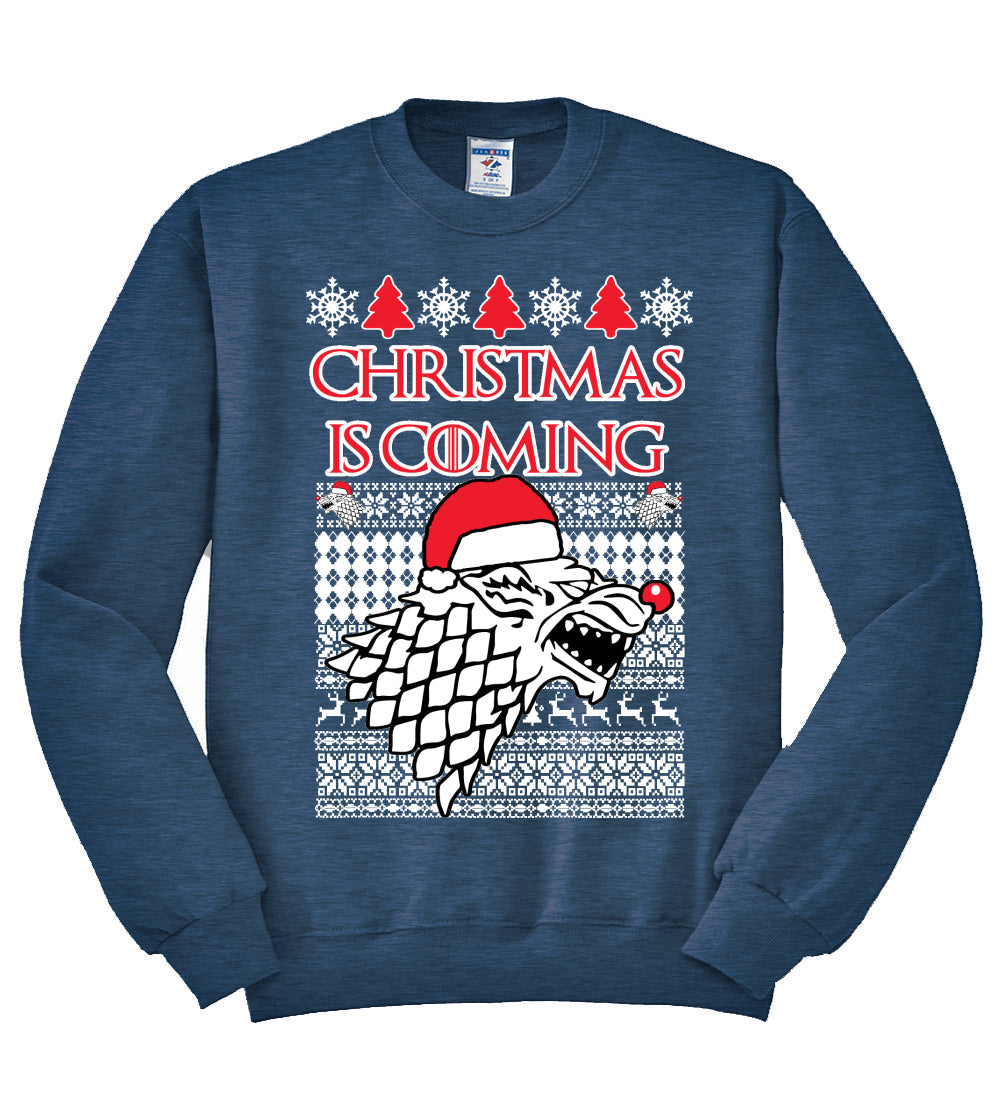 Christmas is Coming | GoT Stark Unisex Crewneck Graphic Sweatshirt