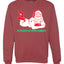 Sexy Santa Im Laying on your Present Ugly Christmas Christmas Unisex Crewneck Graphic Sweatshirt