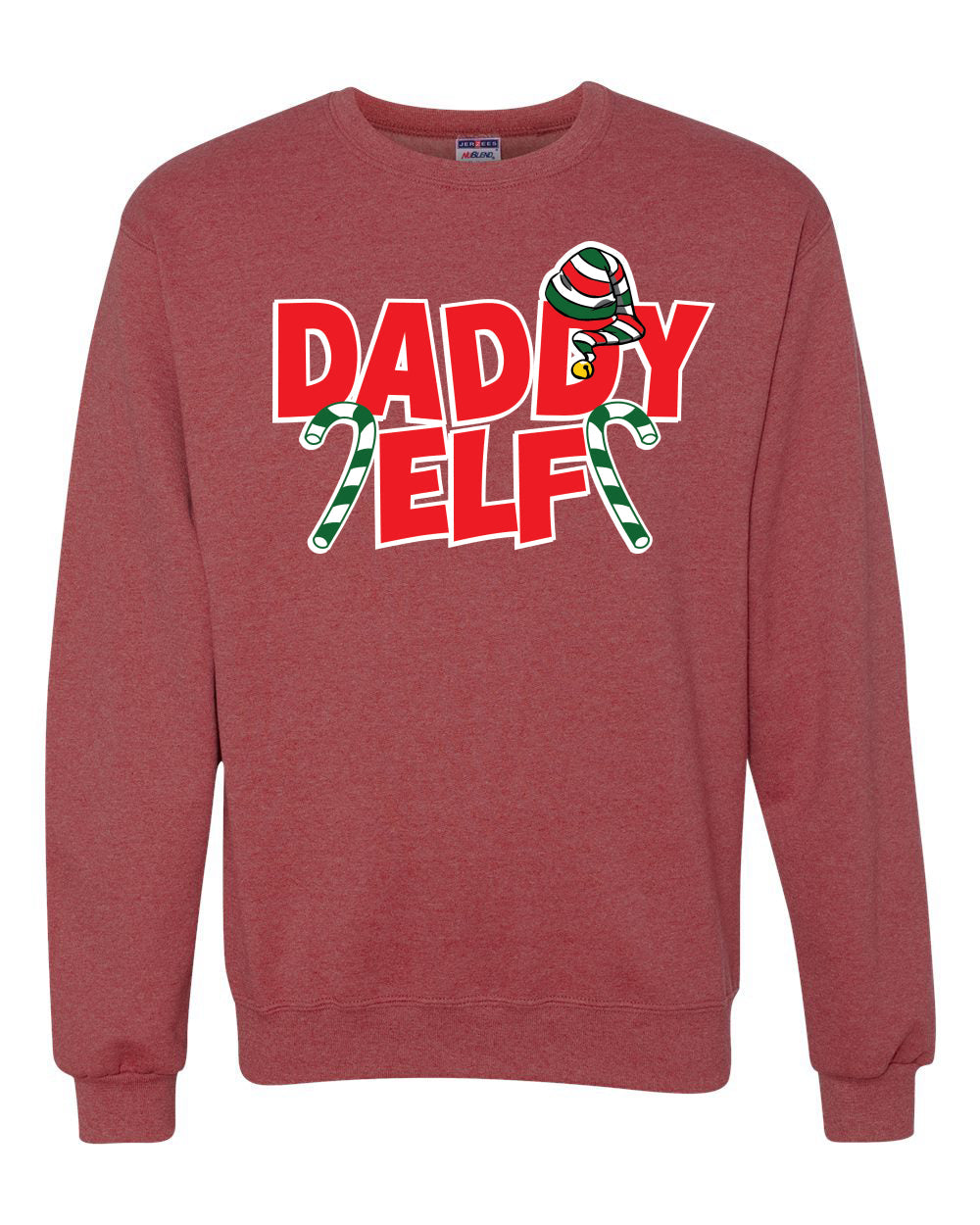 Daddy Elf Christmas Unisex Crewneck Graphic Sweatshirt