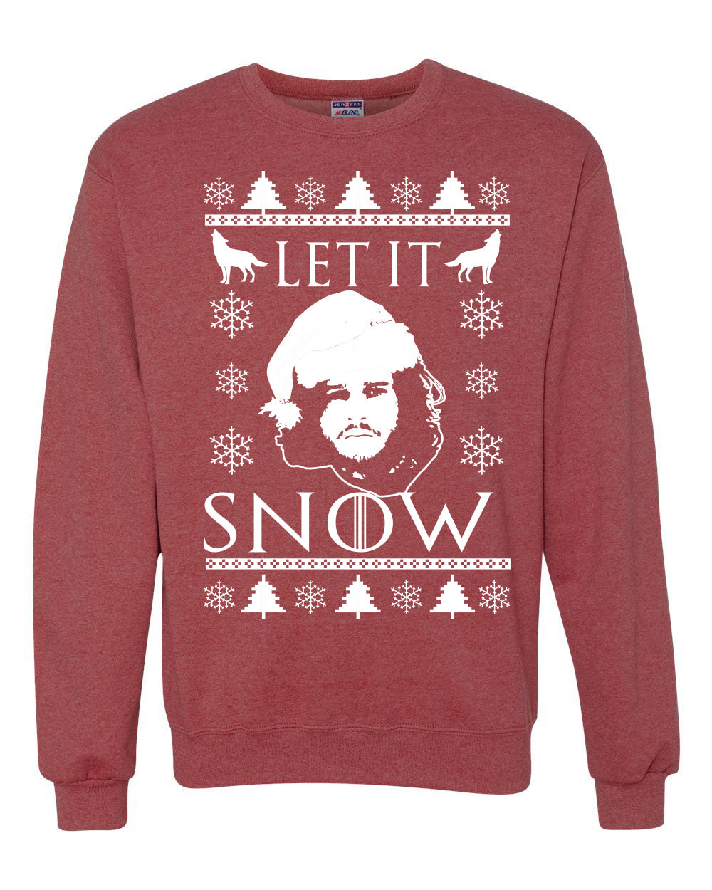 Let It Snow Jon Snow GoT Unisex Crewneck Graphic Sweatshirt