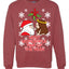 Most Wonderful Time of The Year Santa Jesus Unisex Crewneck Graphic Sweatshirt