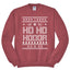 Ho Ho Hodor GoT White Winter Christmas Unisex Crewneck Graphic Sweatshirt