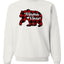 Mama Bear Cool Plaid Matching Design Christmas Unisex Crewneck Graphic Sweatshirt