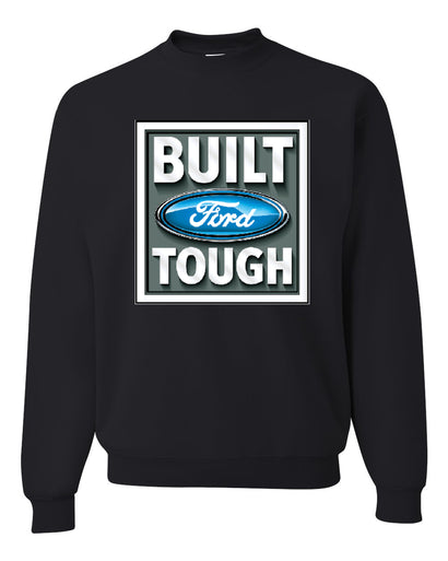 Built Ford Tough Classic Cars and Trucks Logo Ford Mustang Shelby Licensed Official Cars and Trucks Sweatshirt