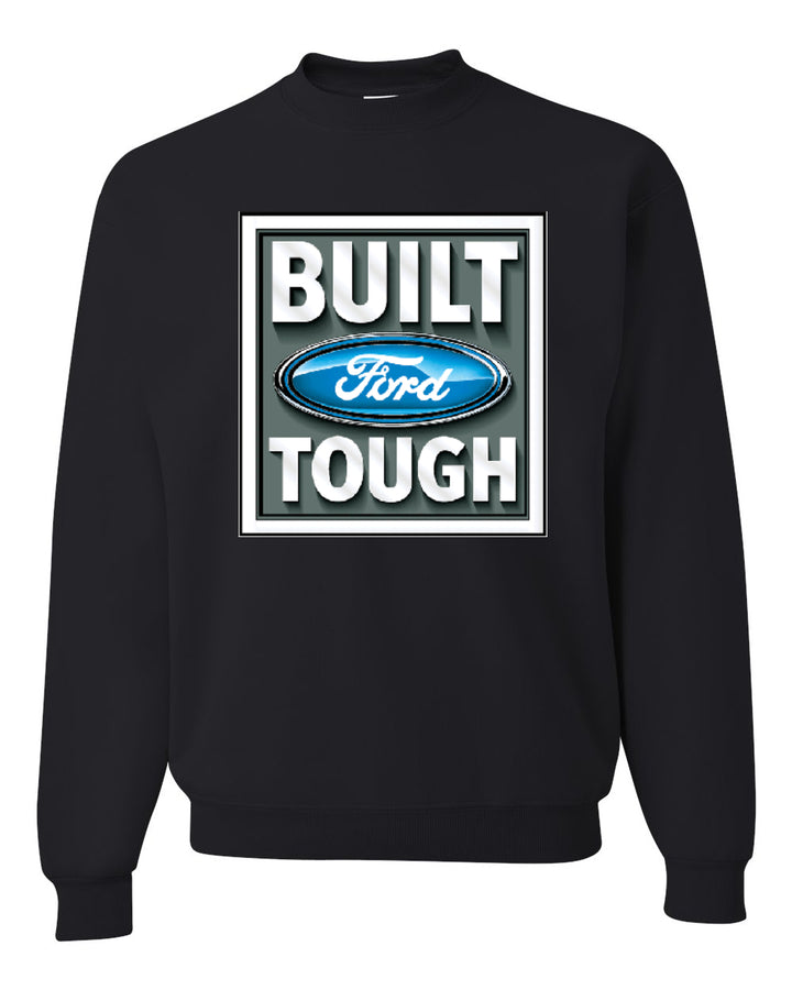 Built Ford Tough Classic Cars and Trucks Logo Ford Mustang Shelby Licensed Official Cars and Trucks Sweatshirt