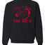 Red Santa I Do it for the Hos Merry Christmas Unisex Crewneck Graphic Sweatshirt