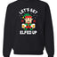Pixelated Elf Merry Christmas Unisex Crewneck Graphic Sweatshirt