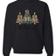 Merry Christmas Gold Glitter Christmas Tree Design, Unisex Christmas Sweater, Crewneck Sweatshirts