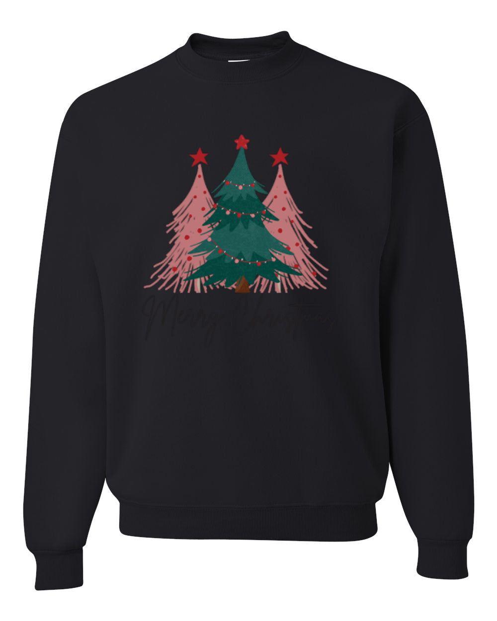 Merry Christmas Tree, Cute Holiday Design, Unisex Christmas Sweater, Crewneck Sweatshirts
