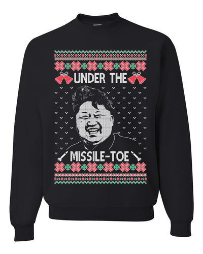Under The Missle Toe Ugly Christmas Sweater Unisex Crewneck Sweatshirt