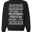 I'm Only A Morning Person on December 25th Ugly Christmas Sweater Unisex Crewneck Sweatshirt