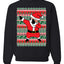 Dabbing Gold Belt Santa Ugly Christmas Sweater Unisex Crewneck Sweatshirt