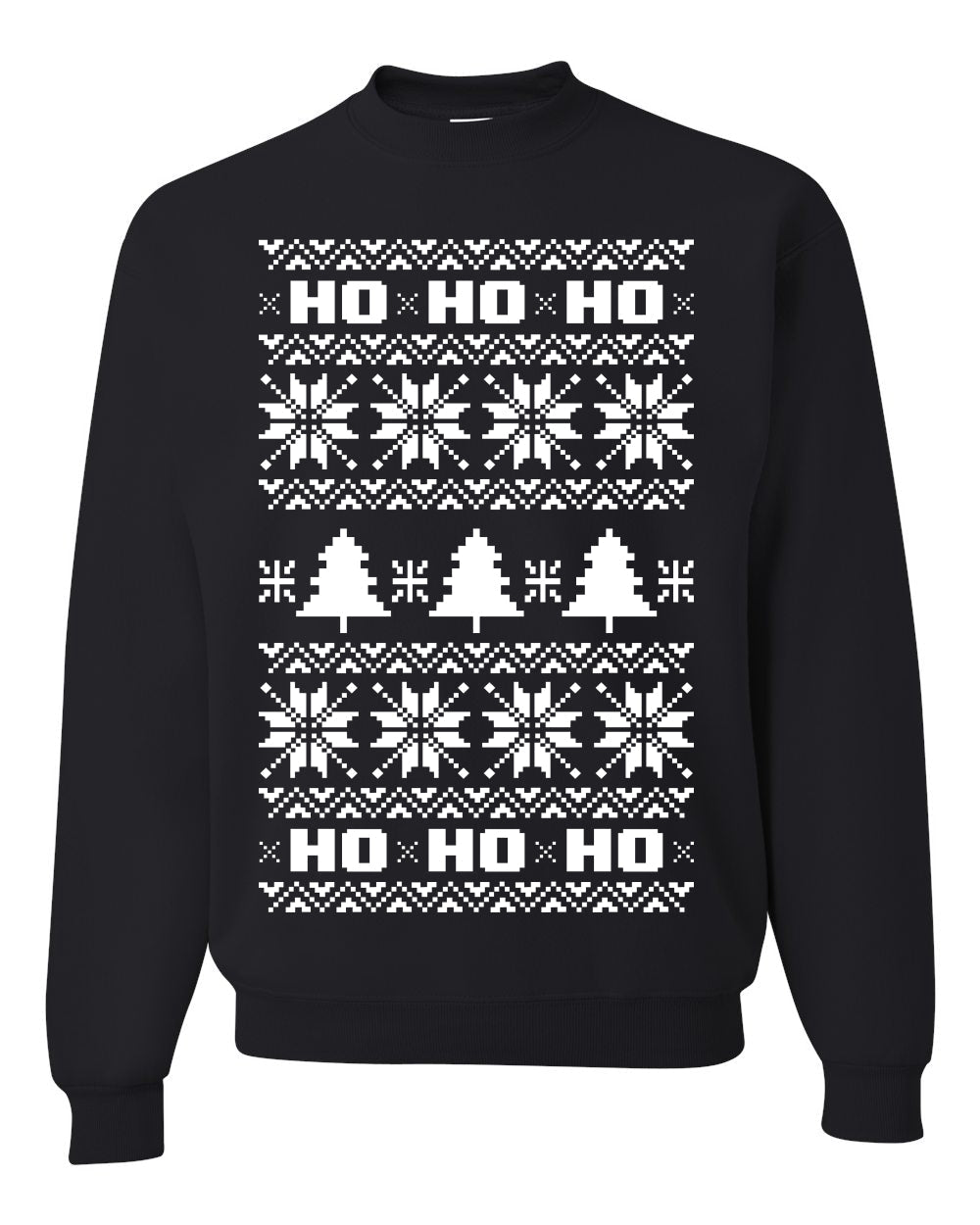 Christmas Ho Ho Ho Ugly Christmas Sweater Unisex Crewneck Sweatshirt