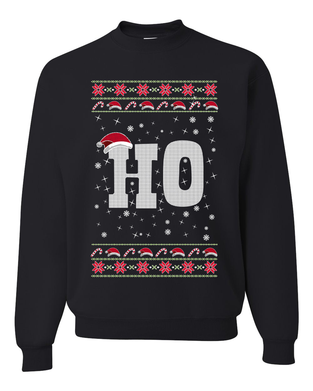 Christmas Ho Merry Ugly Christmas Sweater Unisex Crewneck Graphic Sweatshirt