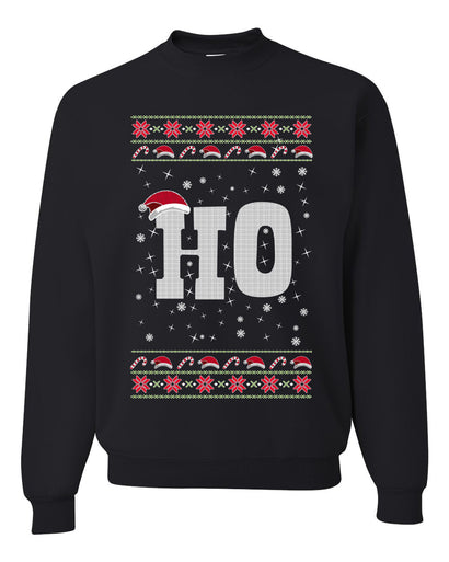 Christmas Ho Merry Ugly Christmas Sweater Unisex Crewneck Graphic Sweatshirt