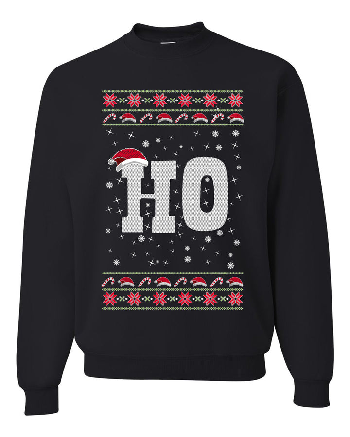 Christmas Ho Merry Ugly Christmas Sweater Unisex Crewneck Graphic Sweatshirt