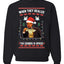Leo Laughing Dank Meme When They Realize The Eggnog is Spiked Merry Ugly Christmas Sweater Unisex Crewneck Graphic Sweatshirt