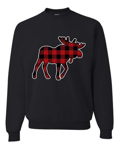 Plaid Buck  Unisex Crewneck Sweatshirt