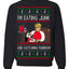 I'm Eating Junk and Watching Rubbish 90s Movie Ice Cream Ugly Christmas Sweater Crewneck Sweatshirt