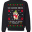 Good News I Saw a Dog Today Funny Ugly Christmas Sweater Crewneck Sweatshirt