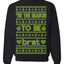 Tis the Season to Be Brat Green Text, Xmas Viral Meme Music Rave Concert Merch Ugly Christmas Sweater Crewneck Sweatshirt