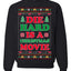 Die Hard is a Christmas Movie Classic, McClane Hans Nakatomi Plaza Xmas Party Holiday Movies Ugly Christmas Sweater Crewneck Sweatshirt