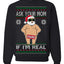 Ask Your Mom If I'm Real Funny Censored Santa Claus Ugly Christmas Sweater Crewneck Sweatshirt