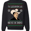 Ya Llegaron Las Nieves De Enero Chalino January Snow Ugly Christmas Sweater Crewneck Sweatshirt