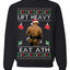 Lift Heavy Eat Ath Merry Chrithmith, Butt Viral Weightlifting Lifting Boxing, Funny Ugly Christmas Sweater Crewneck Sweatshirt