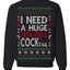 I Need a Huge Christmas Cocktail Funny Dirty Joke Drinking Ugly Christmas Sweater Crewneck Sweatshirt