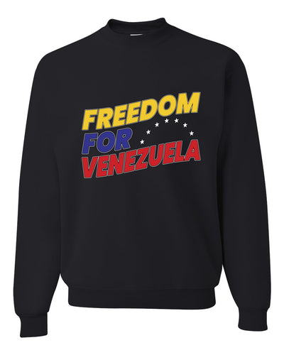 Freedom For Venezuelan Sweater, Unisex Crewneck Sweatshirts