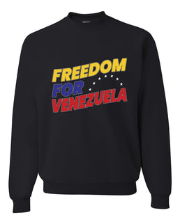 Freedom For Venezuelan Sweater, Unisex Crewneck Sweatshirts