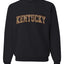 Kentucky  Camo Fill Orange Outline Sweater, Unisex Crewneck Sweatshirts