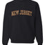 New Jersey  Camo Fill Orange Outline Sweater, Unisex Crewneck Sweatshirts
