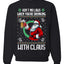 Funny Beer Drinking Santa Ain't No Laws When You're Drinking With Claus Unisex Crewneck Sweatshirt